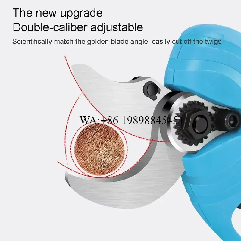 WMWMNU 30MM Cordless Pruning Scissors Li-ion Secateur Branch Cutter Pruner for Gardening