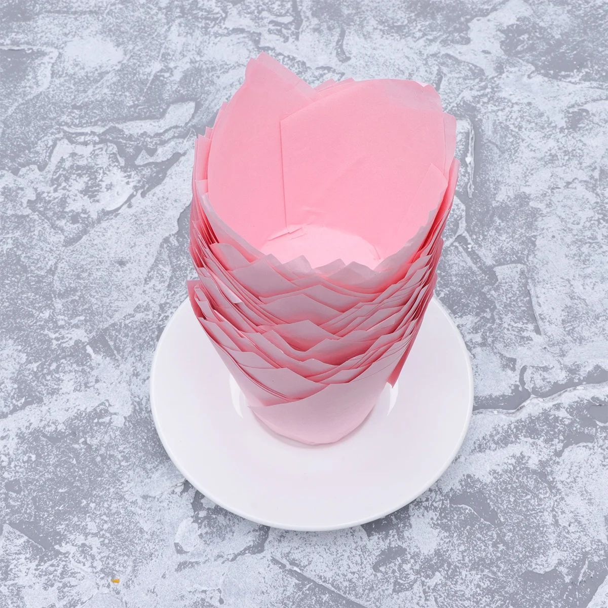 

100 Pcs Cake Tray Liner Mini Muffins Baking Liners Tulip Cupcake Cups for Containers