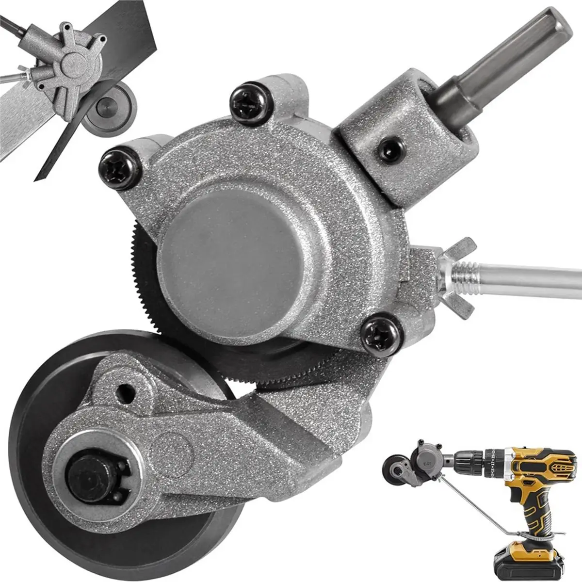 DT95 Electric Drill Plate Cutter - Efficient Metal Shears Attachment for Effortless Cutting of Iron, Steel, Copper, Aluminum