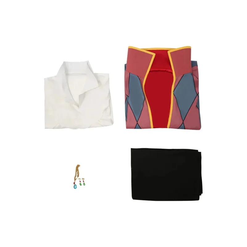 Pakaian Jubah Kostum Cosplay Film Howl's 9P2VEA34 Moving Castle-Howl Setelan Karnaval Halloween