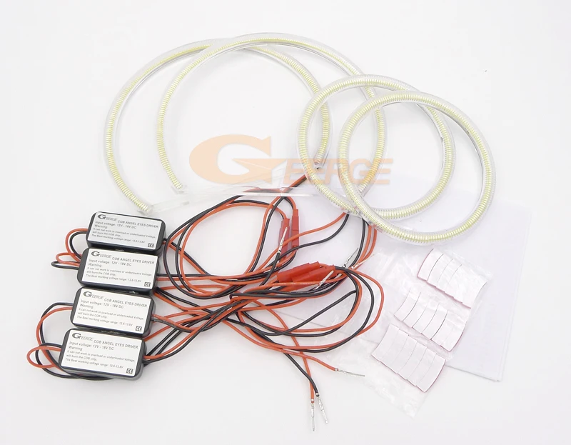 For BMW X5 E70 2007 2008 2009 2010 2011 2012 2013 DRL Excellent Ultra Bright COB Led Angel Eyes Kit Halo Rings