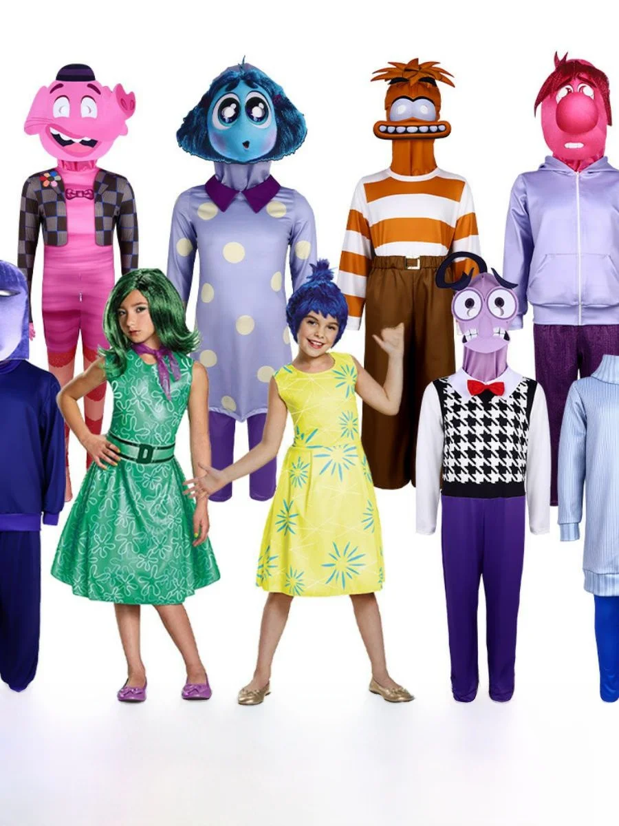 

Новый костюм для косплея InsideOut2, наряд для выступлений на Хэллоуин, костюм Полиции Мозга 2, трансграничная женская традиционная одежда для сцены C