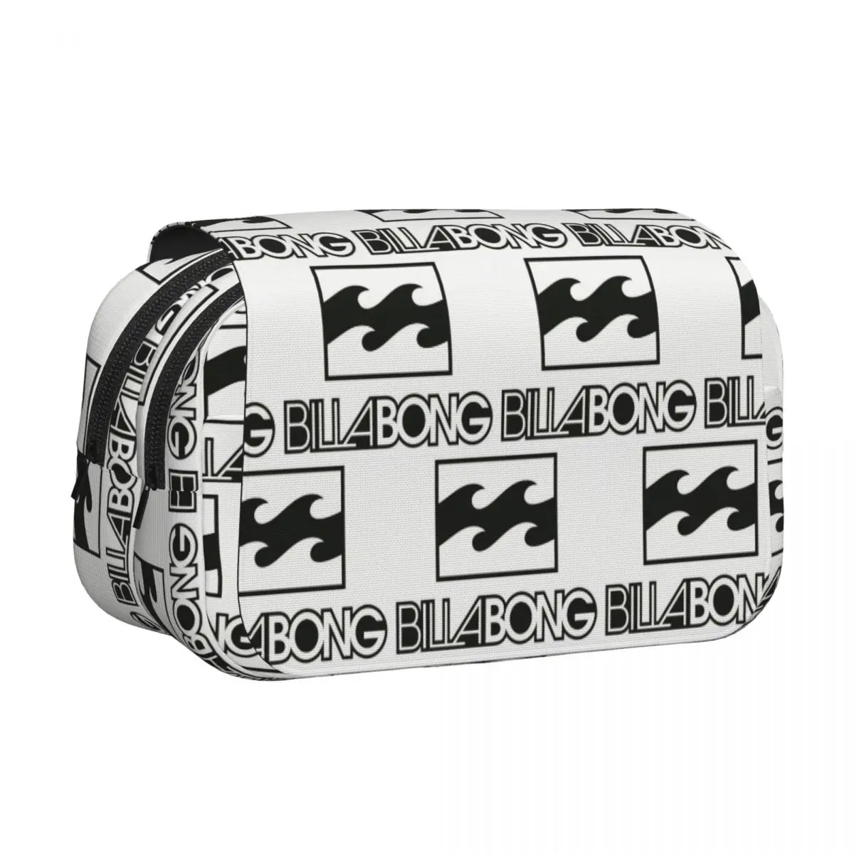 Laumango Billabongs Pencil Case Pencil Pouch Hard Shell Leather Large Capacity Pen Box Pencil Bag for Students Gifts