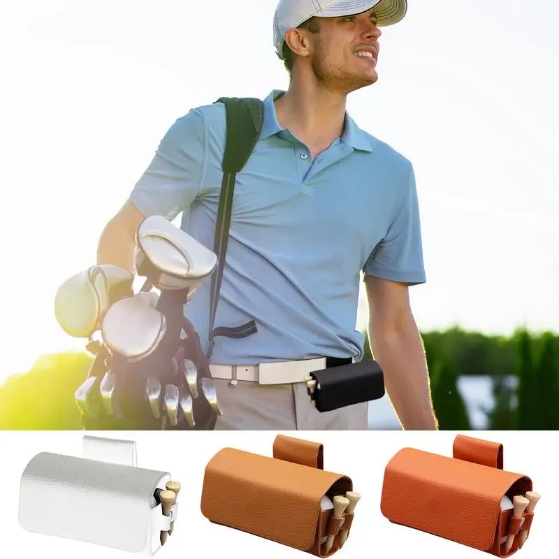 Golf Ball Pouch Golf Ball Holder Easy Access Design Lightweight Golf Ball Pouch Key Chains Pendant For Golf Enthusiasts