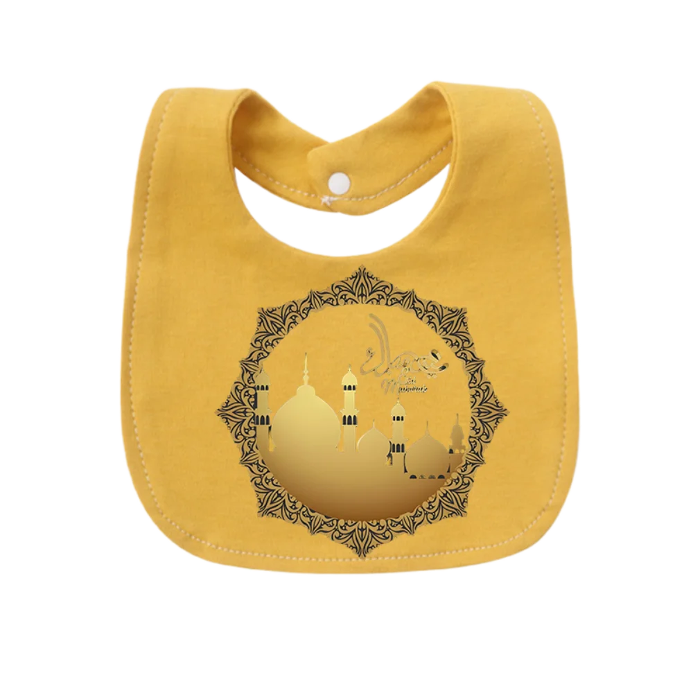

Ethnic Islamic Print Baby Bibs Adjustable Comfort Towel for Newborn 0-12 Months