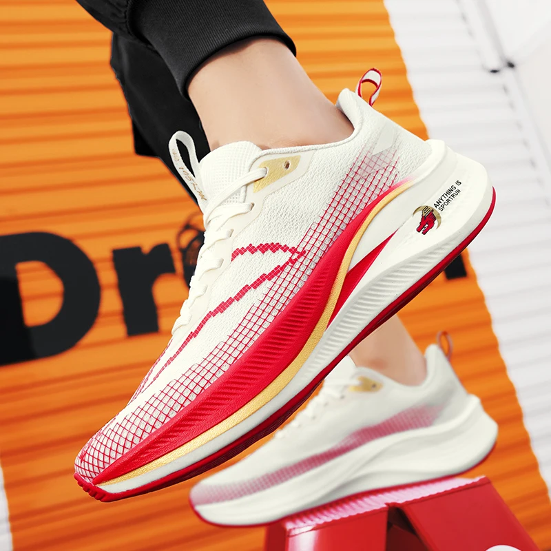 Men's Racing sneakers four season fashion light breathable outdoor speed running shoes soft sole parent-child casual sports shoe