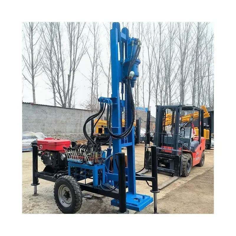 

Hot sales Water drilling machine 120 meters Small hard rock 100 meters Groundwater drilling machine Drilling machine 150 meters