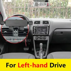 Car Phone Holder With Special Base For Volkswagen POLO Year 2011 To 2018 Car Mount 360°Rotation GPS Support Accessories
