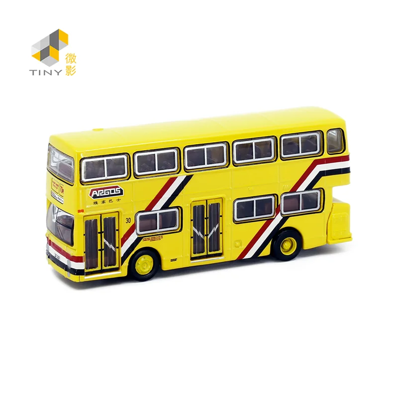 TINY 1:110 Ar-gos Daim-ler Fleetline DMS Yellow NO.118 Alloy Simulation Model Car