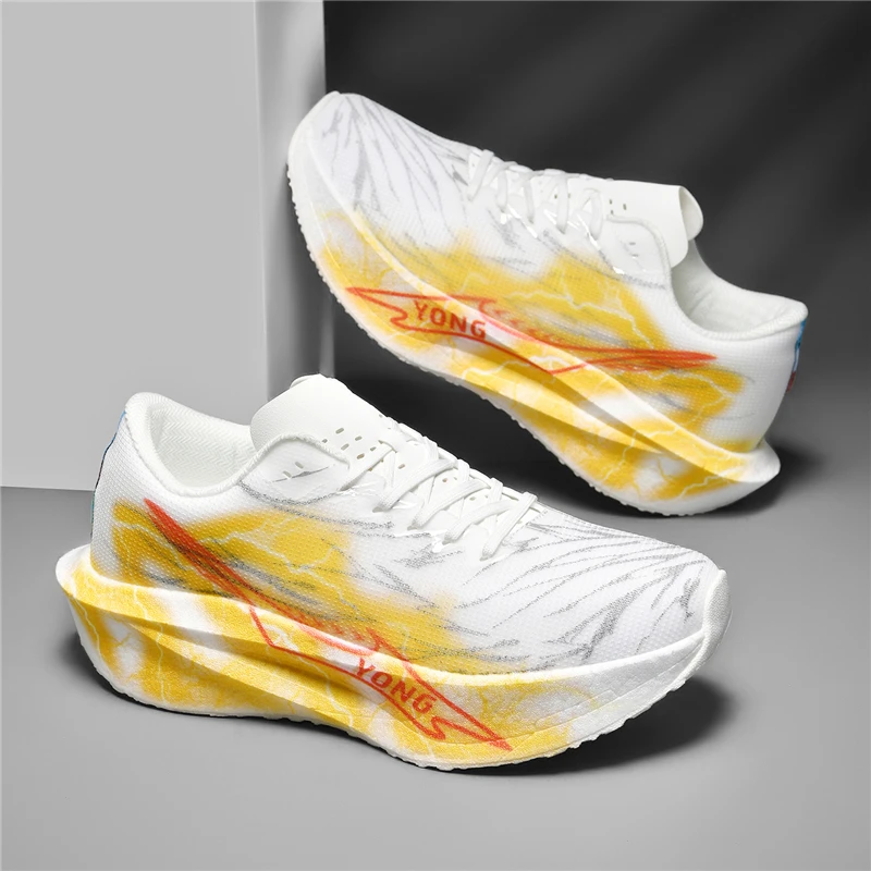 

Men Running Shoes 2025 New Fashion Breathe Mesh Ultra Light Cushioning Casual High-quality Sports Shoes Flat Sneakers Man