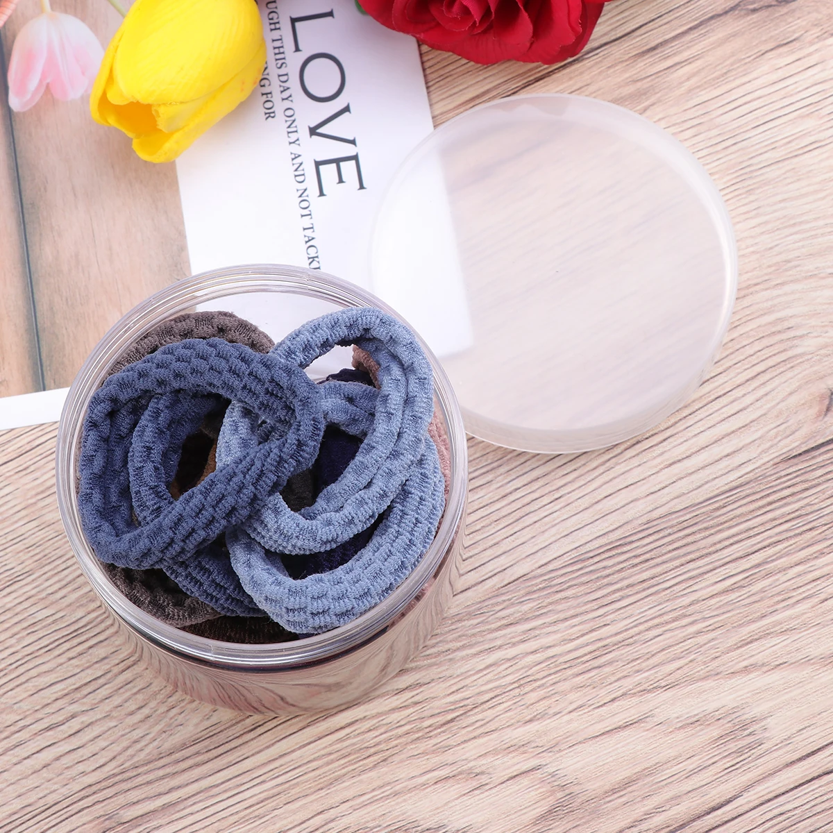 

20Pcs Elastic Hair Ties Women Ponytail Holders Girls Rubber Bands Bright Colors Various Assortment NonDamaging Elastic Secure