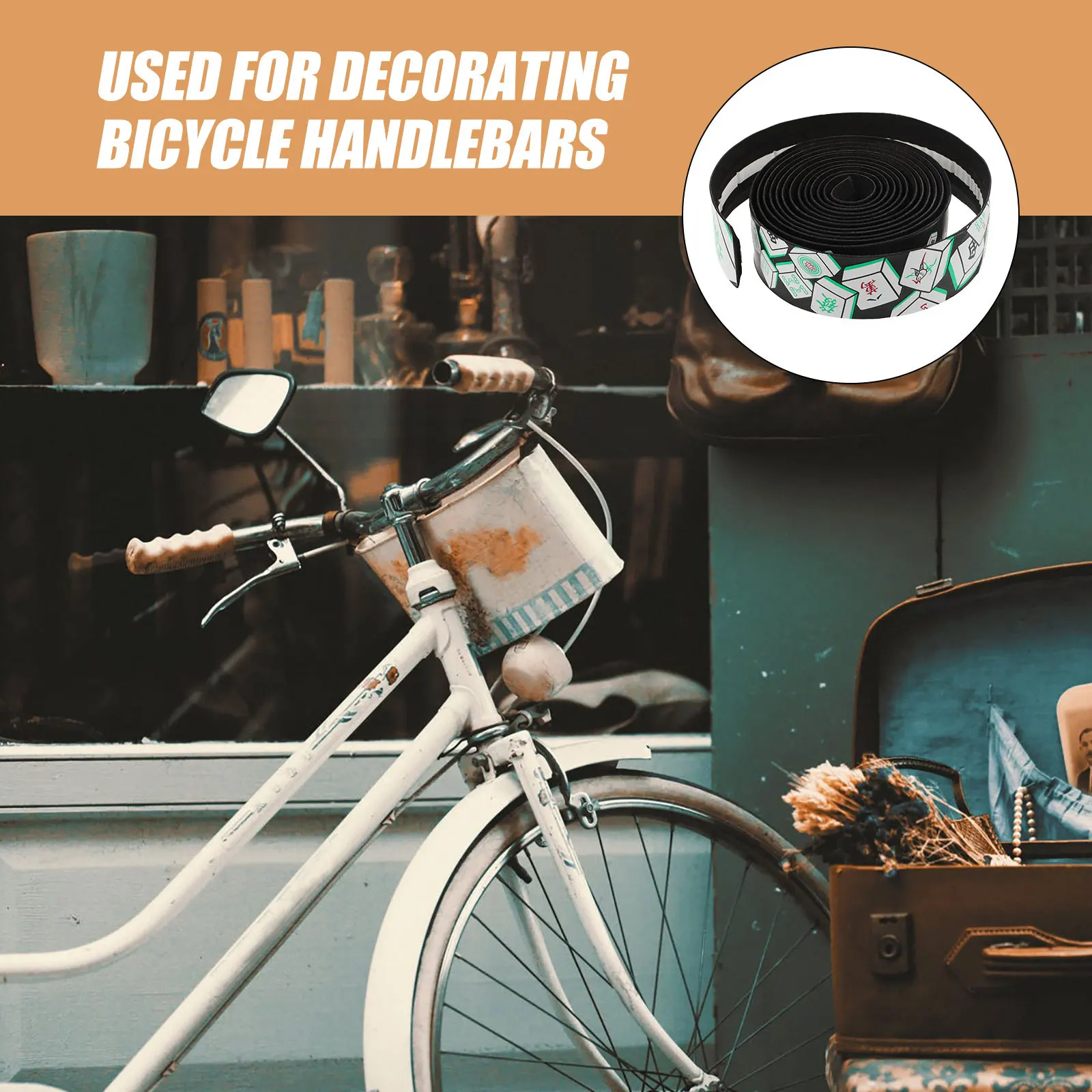 1 Pair Anti-Slip Handlebar Tape Breathable Checkered Bike Bar Tape For Road Mountain Bike Cycling Handle Wrap With Adhesive