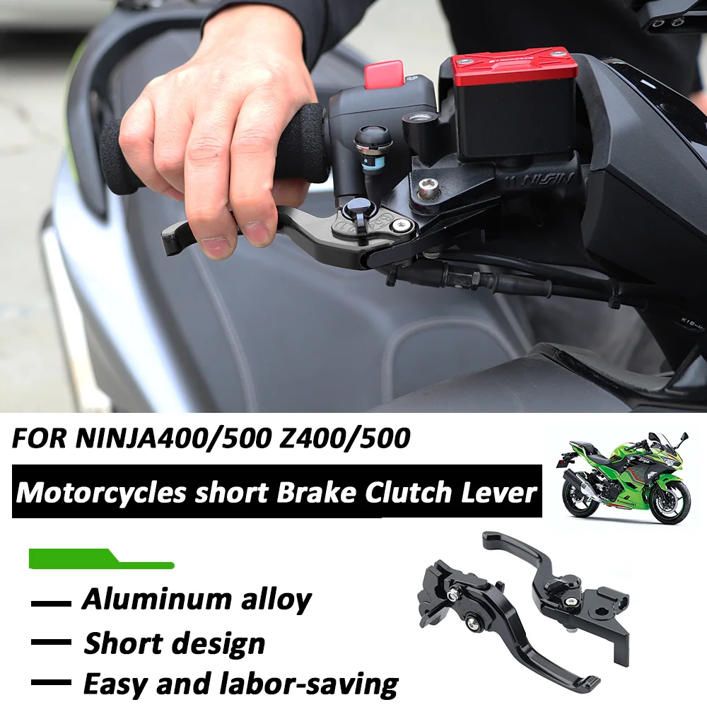

For Kawasaki NINJA400 Ninja500 Z400 z500 Motorcycle CNC Foldable Extendable Short style Brakes clutch lever Brake lever