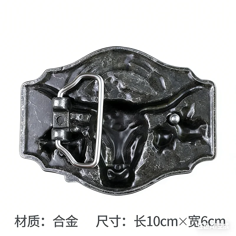 Vintage Style Enamel Longhorn Bull Western Cowboy Rodeo Belt Buckle also Stock in US BK-WT098 Free Shipping