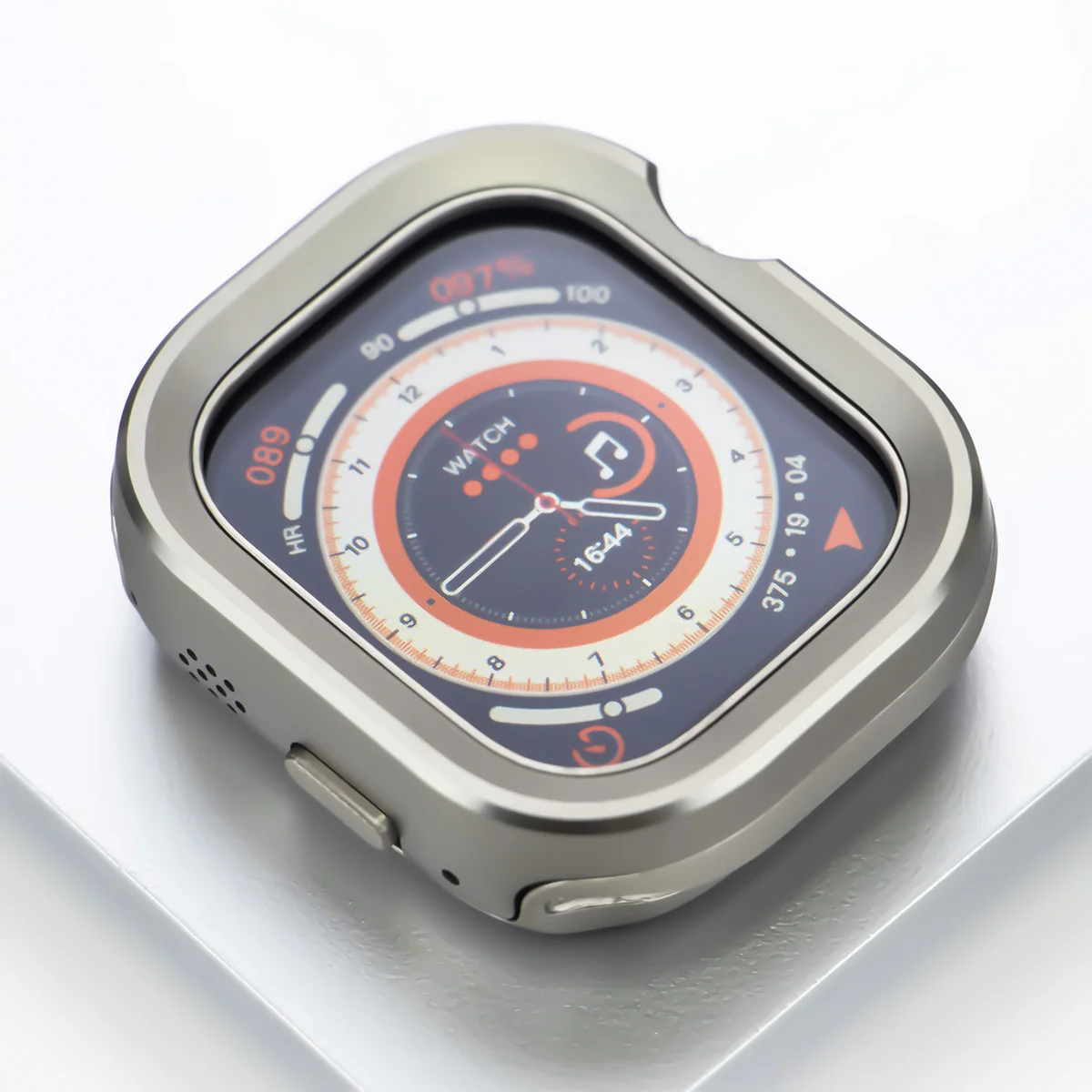 Aluminium Titanium Alloy Bezel for Apple Watch Ultra 2 49mm 45mm 44mm 41mm 40mm TPU Case Protective Cover Iwatch 9 8 7 6 SE 5 4
