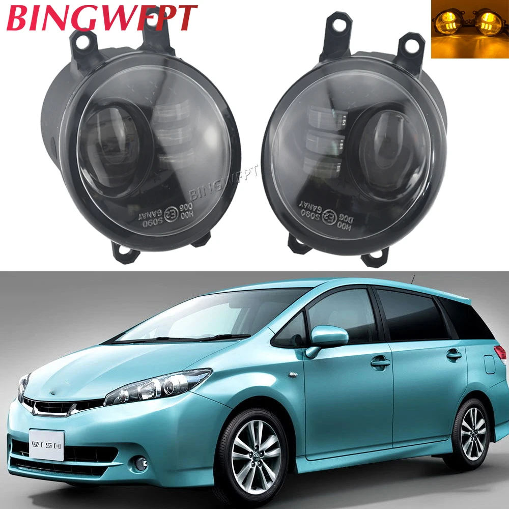 

1Pair H11 LED Fog Light Halogen Fog Lamp 12V For TOYOTA AVENSIS AURIS RAV 4 III CAMRY Corolla PRIUS YARIS C-HR Wish 2009-2015