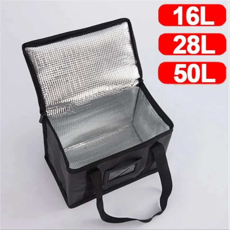Portable Large Food Delivery Insulated Bags Pizza Takeaway Thermal Warm Cooler Bag Camping Box Thermal Bag Drink Picnic Carrier