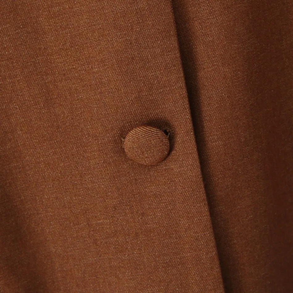Femmes Vintage revers cou vestes tempérament manches longues poches veste courte 2025 automne dame Chic quotidien trajet vêtements d'extérieur