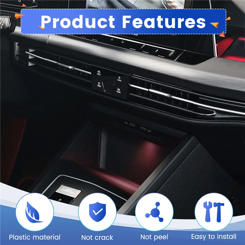 

Type-C Charging Port USB Port Sockets For Golf Mk8 Center Console USB Port 2G6 035 954