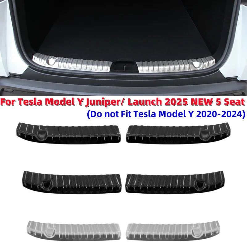 

2Pcs Car Trunk Door Sill Guard Protector Rear Trunk Sill Cover Trim For Tesla Model Y Juniper/ Launch 2025 NEW 5 Seat