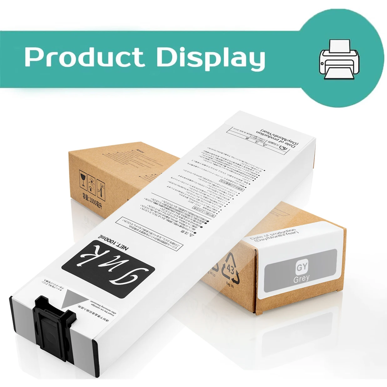 S7313 S7280 S7281 S7282 S7283 S7284 خراطيش الحبر لطابعات Riso GD9630 GD9631 GD7330 1000 مللي استبدال الحبر الصباغ الكامل