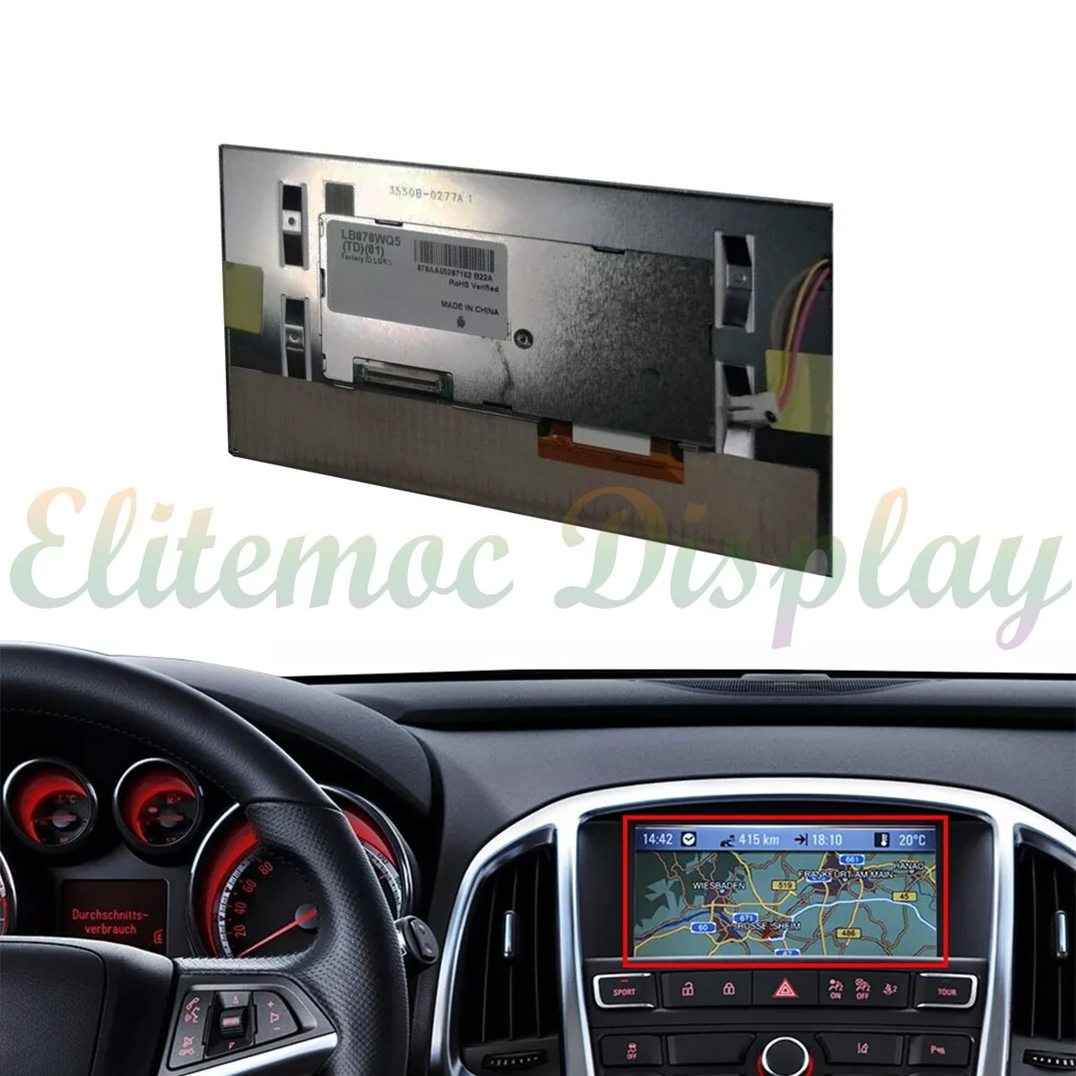 

LB070WQ5-TD01 For Opel Vauxhall Insignia Astra CD500 CD600 DVD800 Radio Navigation lcd Panel LB070WQ5(TD)(01)