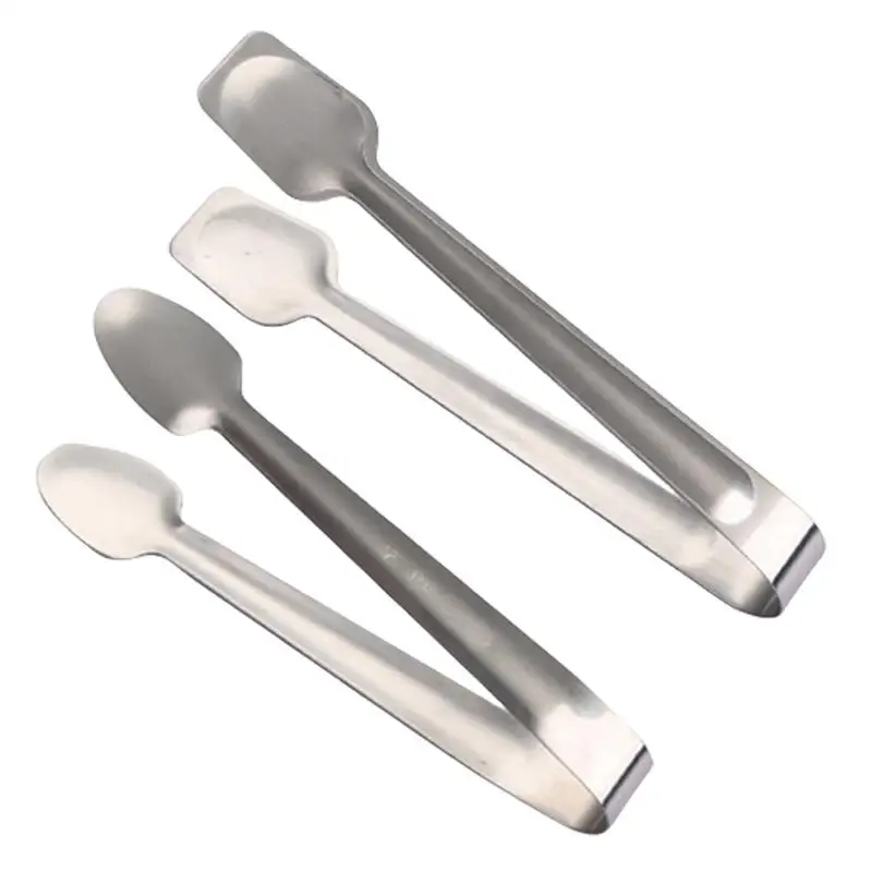 Food Serving Tongs Stainless Steel Appetizers Tongs Kitchen Utensils Catering Clips For Coffee Bar Pantry Buffet Restaurant