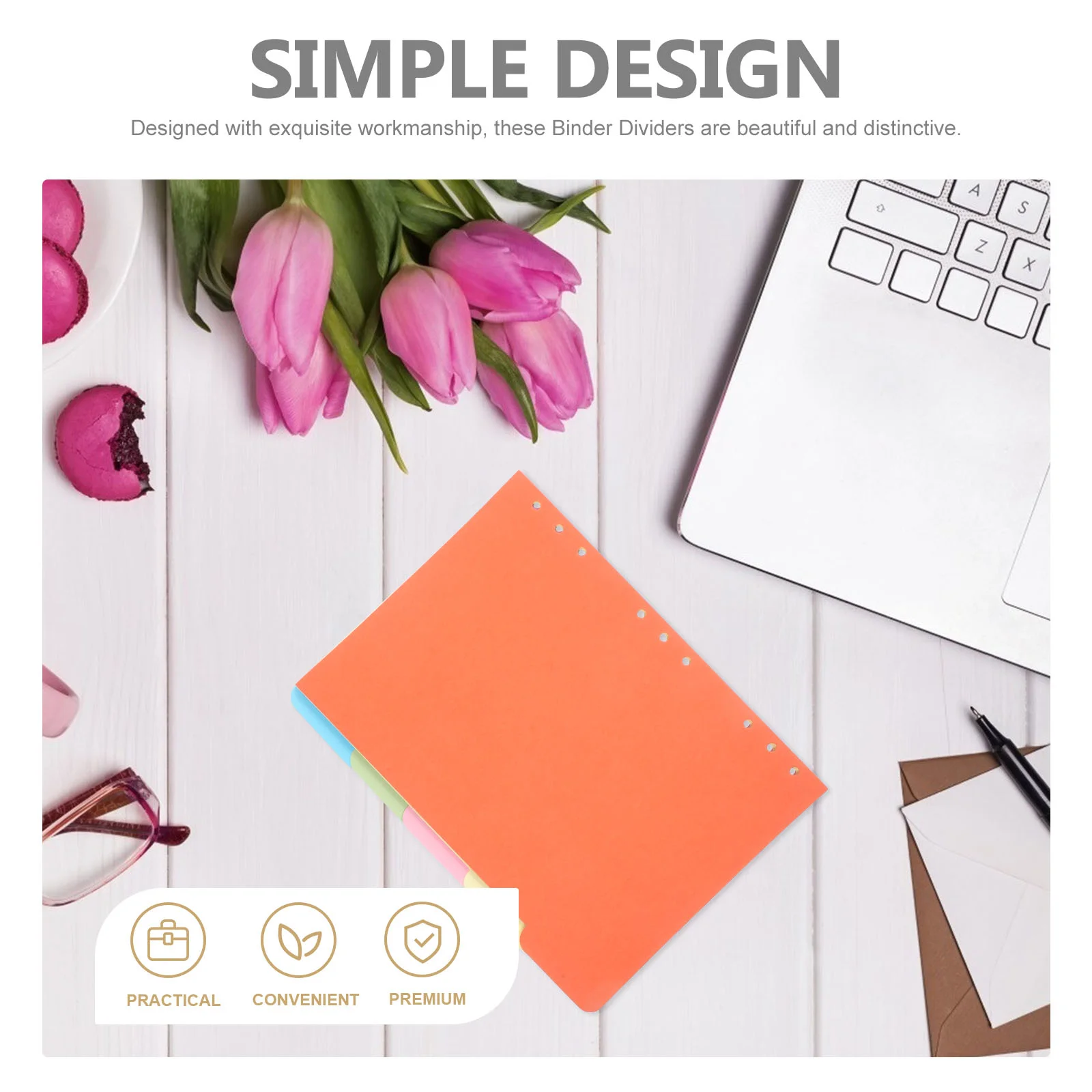 15 Pcs Separator Sheet Index Paper Notebook Dividers Notepad Tabs Binder Classification The