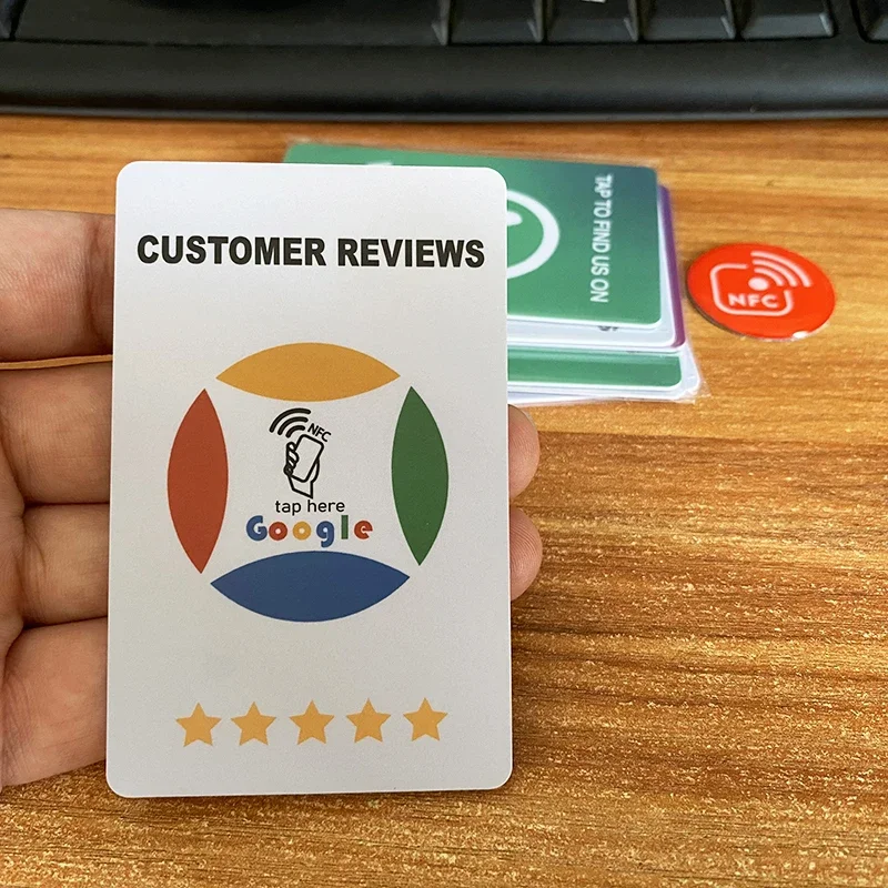 NFC Tap Review  Cards Google Customer Reviews Card  Increase Your 5 Star Ratings Reviews  for your Business customized