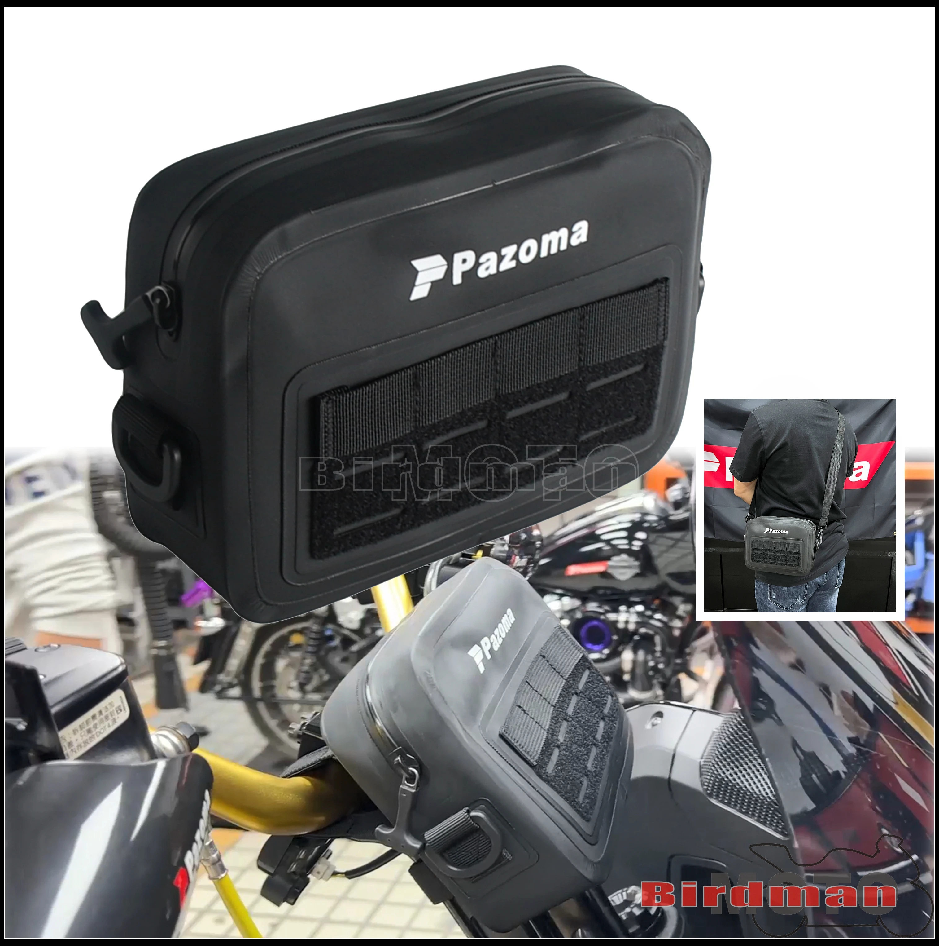 

Водонепроницаемая сумка-органайзер на руль мотоцикла (Т-образный руль) в стиле Club для Harley Dyna Sportster Softail Touring