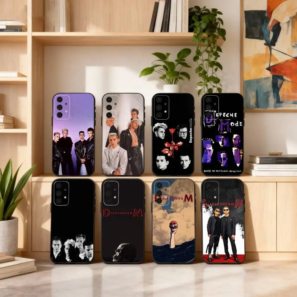 

B-Band D-DepecheS M-Mode Phone Case For Samsung S25,24,23,22,30,21,10,9,Ultra,Plus,Lite,FE,4,5 G Soft Black Case