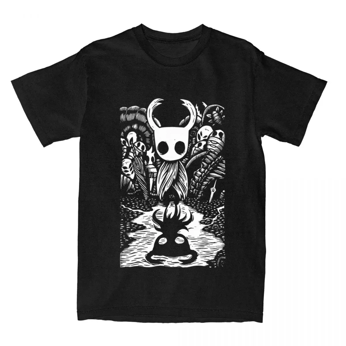男性と女性のためのプリントTシャツ,綿100%,プリントTシャツ,ghost Knightのグラフィックアート,透かし彫りのknight