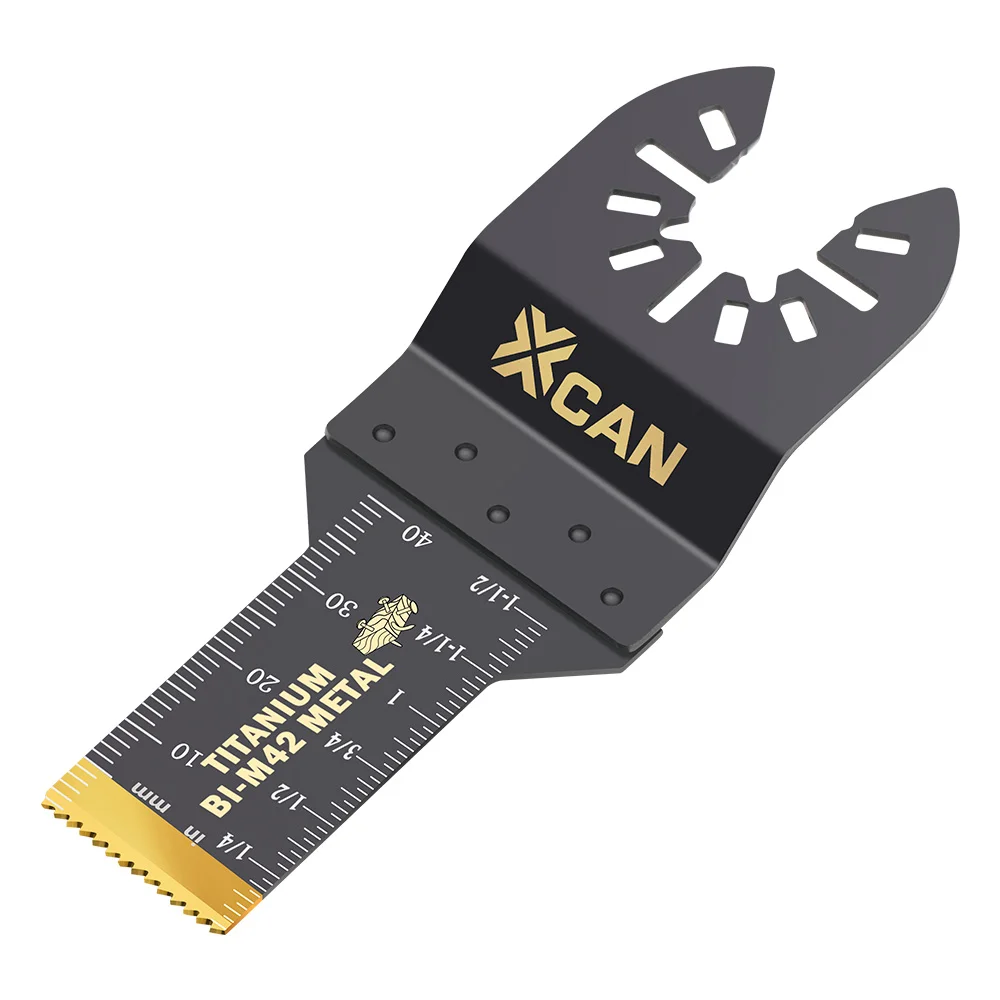 XCAN – lames de scie oscillantes en titane bi-métal, 20mm, 1/5/10 pièces, lames multi-outils multifonctions pour bois, plastique et métal