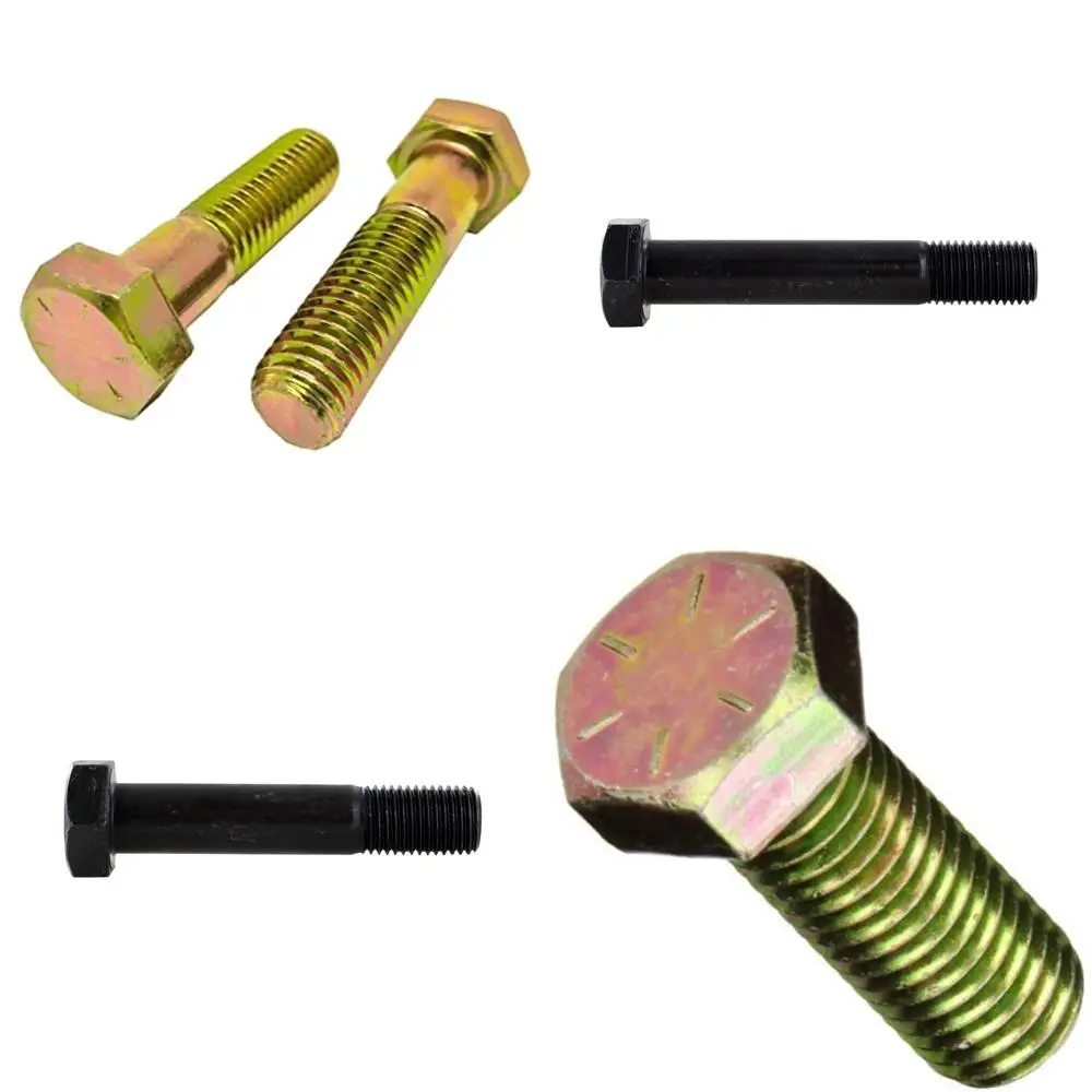 

Grade 8 Zinc Yellow Plated Hex Cap Screws 3/4-10 x 4-1/4 Coarse Thread 25-Piece Set, Partially Threaded with 1.75 Inch Thread Le