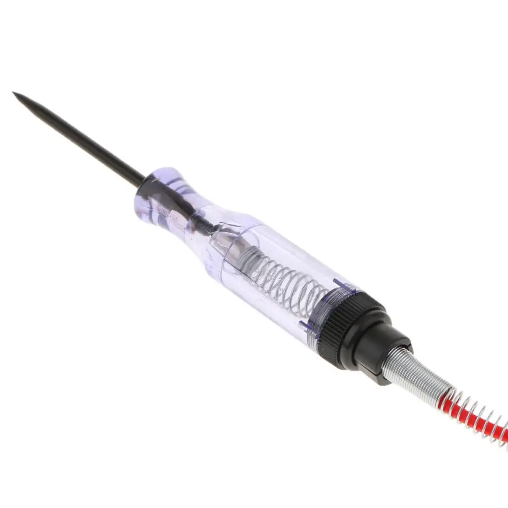 

Тестер автомобильного напряжения с пружинным зондом для ремонта автомобилей, для проверки электрических цепей светодиодных фар и аккумуляторов