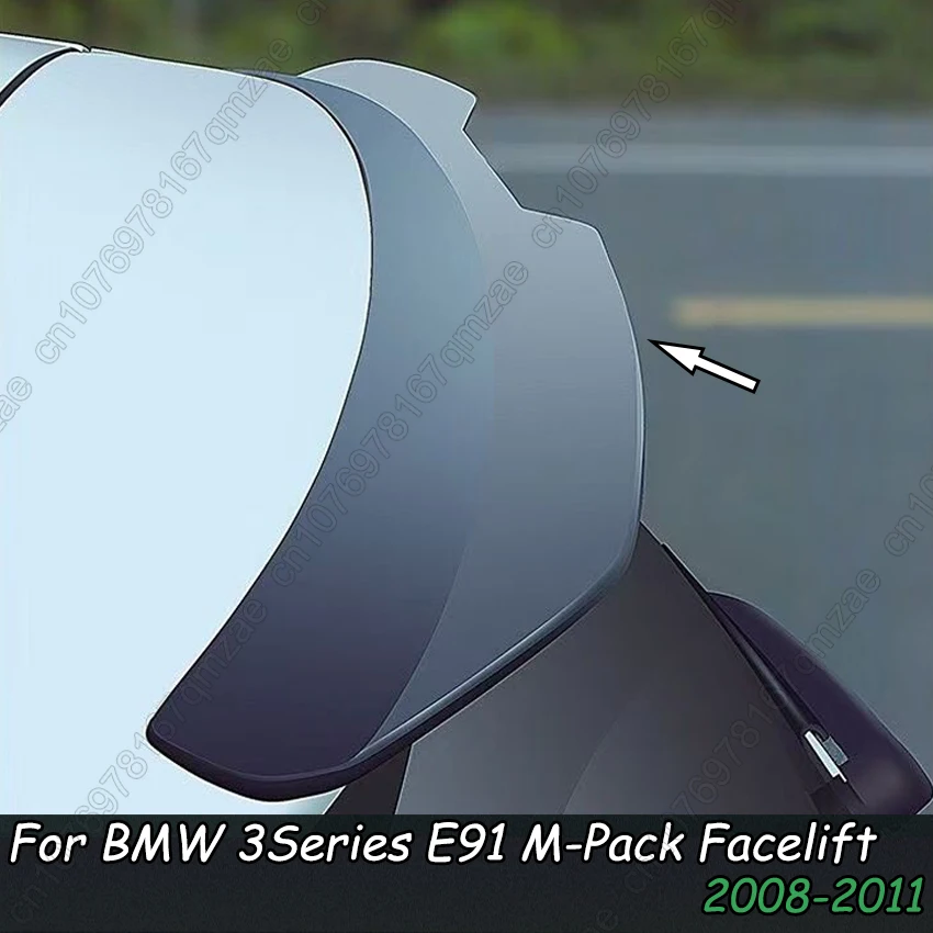For BMW 3Series E91 M-Pack Facelift 2008- 2011 Hatchback Rear Wing Spoiler High Quality ABS Plastic Spoiler Trunk Car Wing Kits