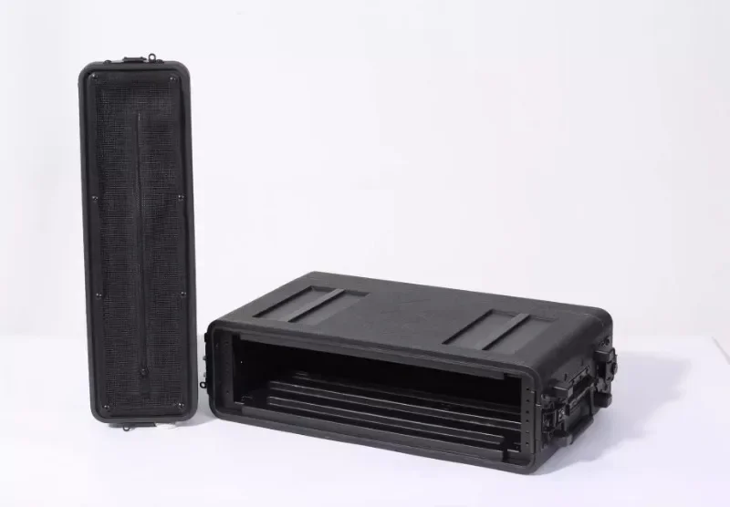 2U microphone box PE ABS microphone aviation video equipment processor plastic molding box