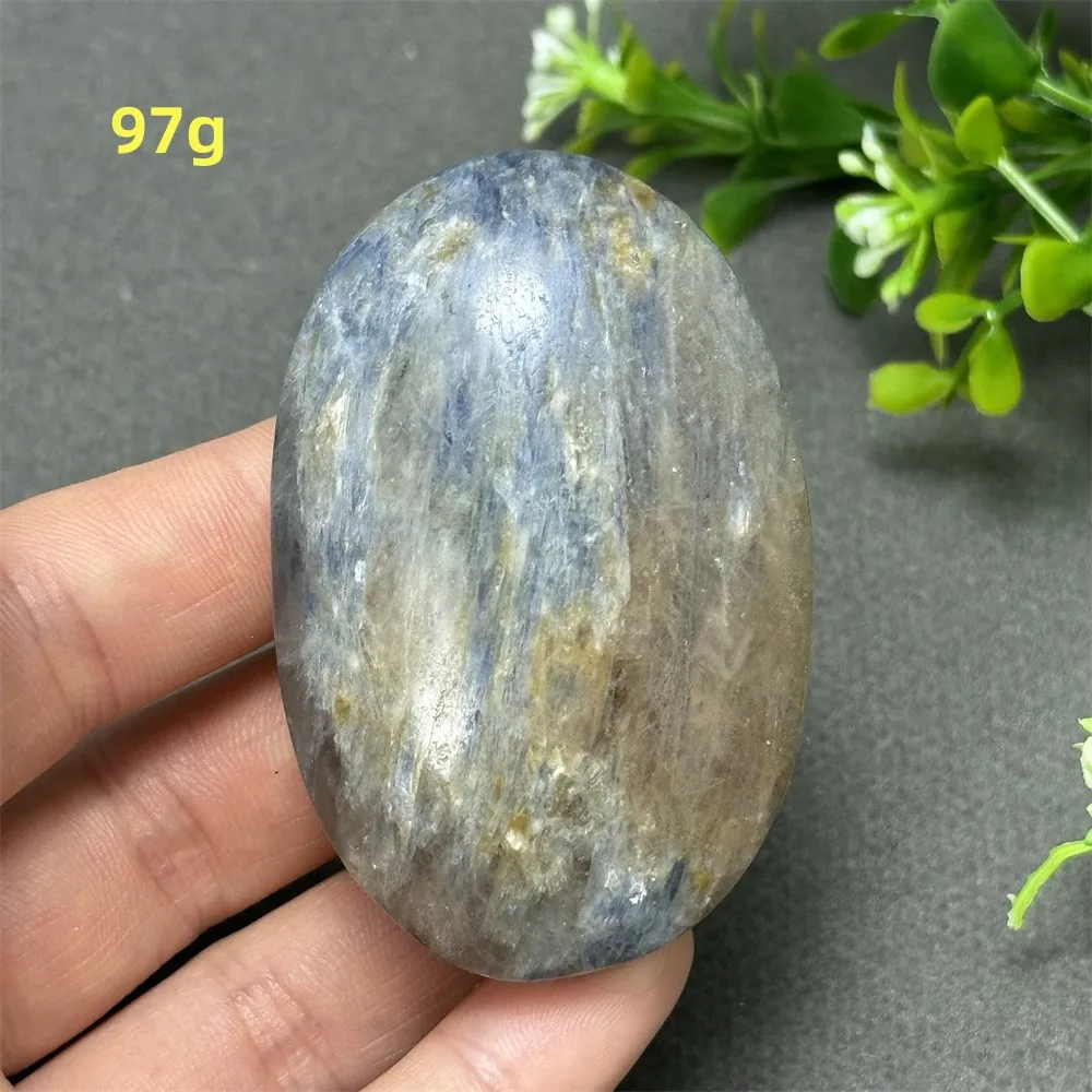 Natural Blue Kyanite Palm Play Quartz Mineral Home Decor Feng Shui Reiki Meditation Energy Healing Holiday Gift