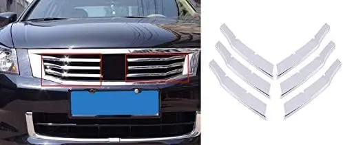 

Chrome Front Center Grille Inserts Compatible with Honda Accord USDM Sedan 2008-2012