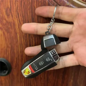 Creative Car Key Pingente Butano Wind Lighter Flame Flaut Cigar Gadgets Personalized Fashion Legal Boyfriend Gift 9 Main Personalized Lowl Sales - №7