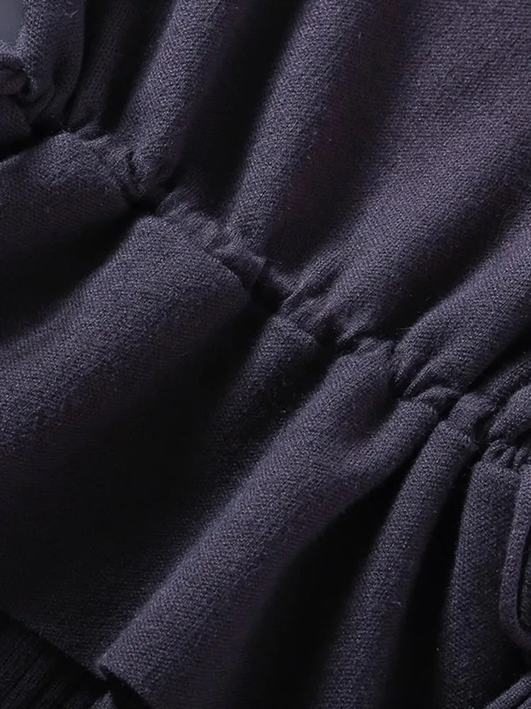 Women's Knitted Midi Dr f High Collar Slimming A-Line Silhouette Long Sve Comfortable Soft Korean Sle Commute Dr