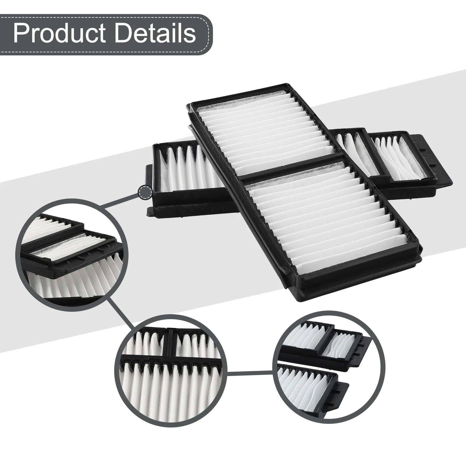 

2Pcs Cabin Air Filters Accessories BP4K6-1J-6X9A BP8P-61-J6X BP8P-61-J6X-9A Car For Mazda 3 2004-2009 5 2006-2010 Front