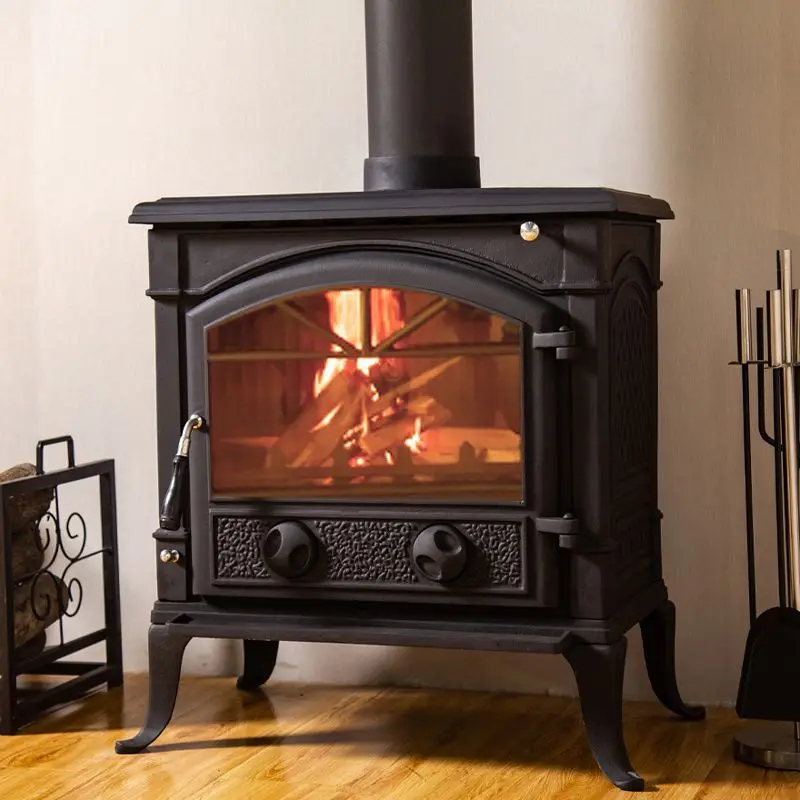 Fireplace Real Fire Wood Heating Core Modern Decoration European Cast Iron Villa Household Fireplace Independent Heater