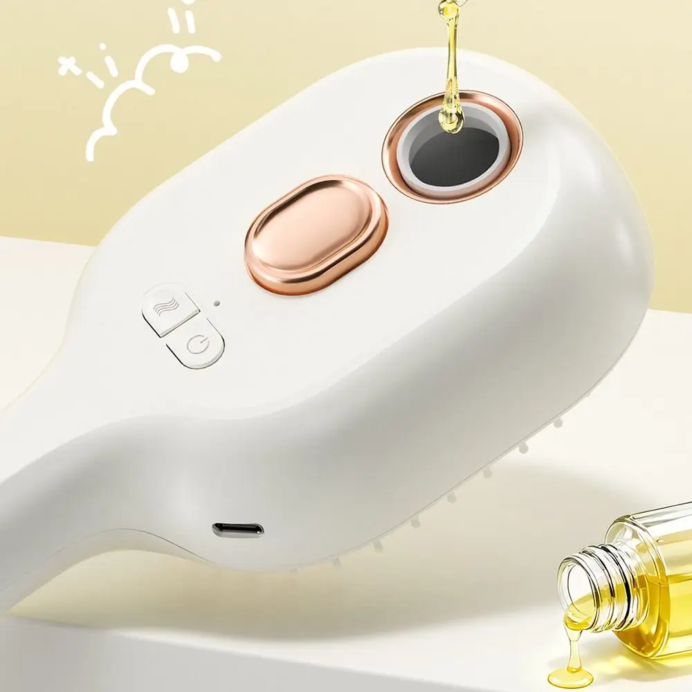 3-in-1 Electric Spray Air Cushion Massage Comb Spray Function Rechargeable Scalp Massage Brush Massage Teeth