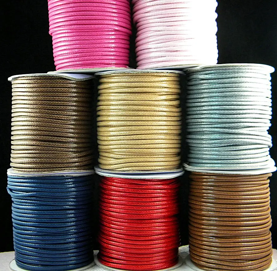 50 Yards Korean Waxed Cord String Thread 3mm