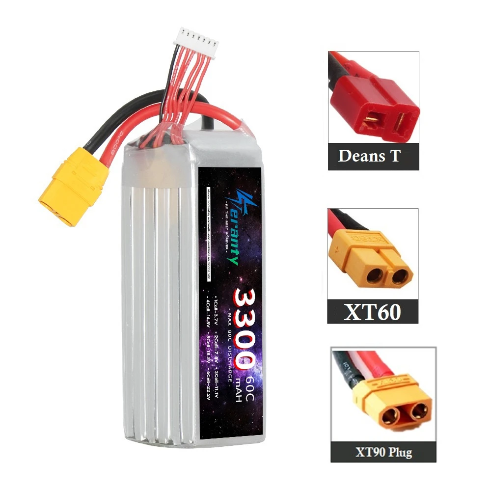 22.2V 3300mAh LiPo batteria 6S per RC auto droni Quadcopter elicottero barca pezzi di ricambio 6S batteria con XT90 XT60 Dean T