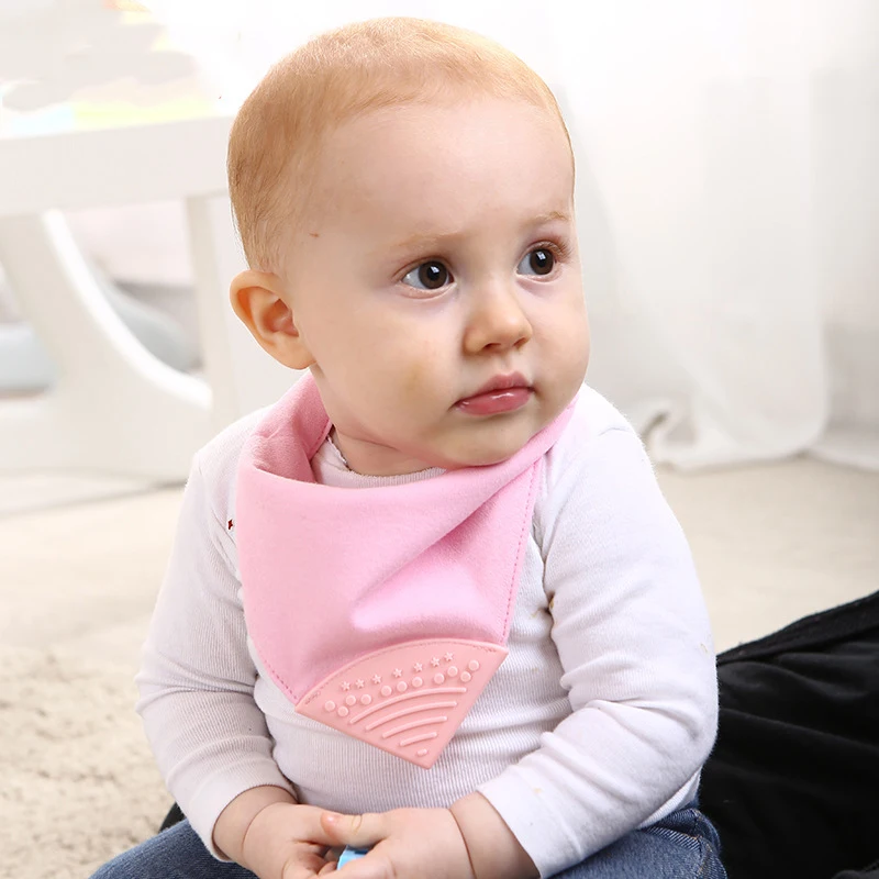 Waterdichte Baby Bandana Slabbetjes Met Tandjes Speelgoed 100% Zacht Katoen Slabbetjes Super Absorberend Kwijlen Slabbetje Met Bijtring Voor Jongens & Meisjes