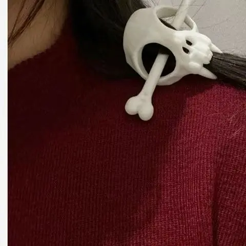 

Ghost Skull Hair Sticks Gothic Skeleton Hairpin Women Hairclip Headwear Halloween Accessories