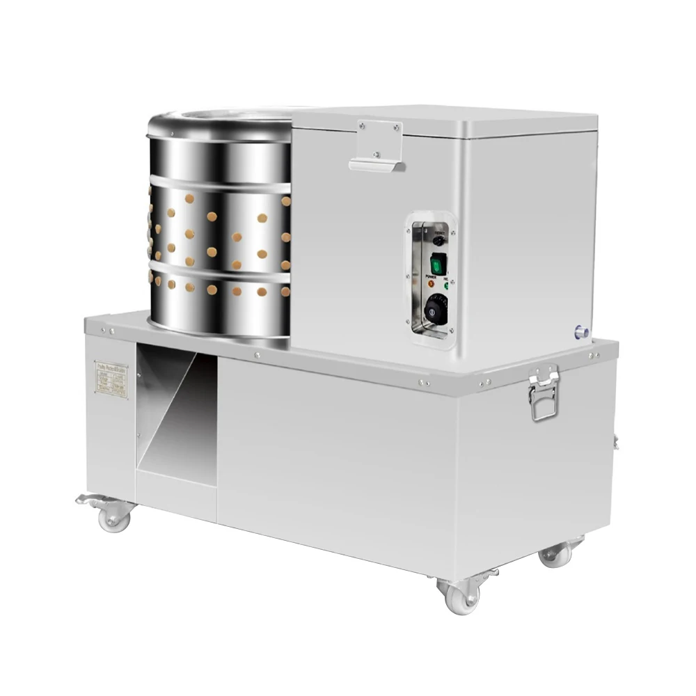 Máquina automática para escaldar y desplumar aves de corral, alta eficiencia de trabajo, equipo de desplumado de aves de corral de acero inoxidable de grado alimenticio