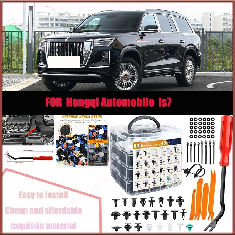 

For Hongqi Automobile Ls7 Chevrolet Car Plastic Retainer Clips Kit 800+45pcs Auto Fender Push Pin Car Fastener Clip Mixed Set